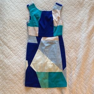 Blue Geometric Dress